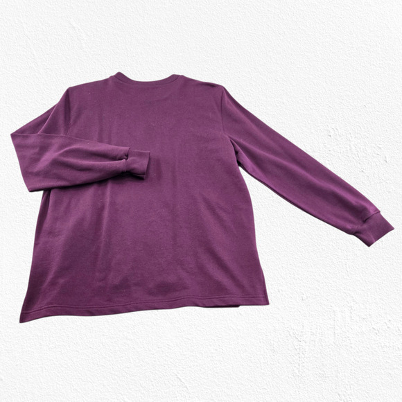 Vintage 90s Alfred Dunner Maroon Embroidered Floral Sweatshirt Size Medium - Picture 8 of 8